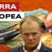 Cartina geografica con missili. Donald Tusk e Friedrich Merz in primo piano