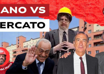 Edilizia popolare viennese. Francesco Caltagirone, Giuseppe Sala e Manfredi Catella con l'ingegner Cane in primo piano