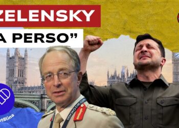Londra. Lord David Richards e Volodymyr Zelensky in primo piano