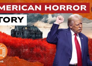 Paesaggio horror. Donald Trump in primo piano