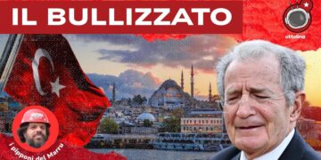 Panorama di Istambul. Romano Prodi in primo piano