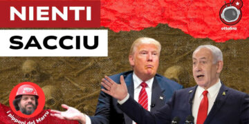Scheletri e ossa. Donald Trump e Benjamin Netanhyau in primo piano