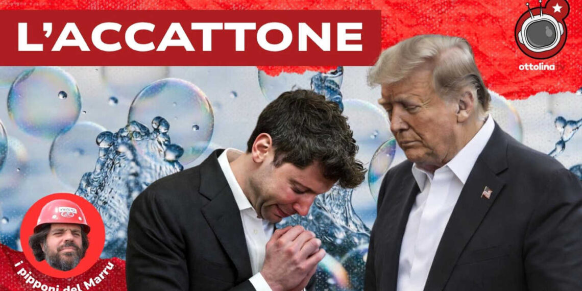 Bolle nell'acqua. Sam Altman e Donald Trump in primo piano