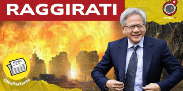 Città in fiamme. Jensen Huang in primo piano