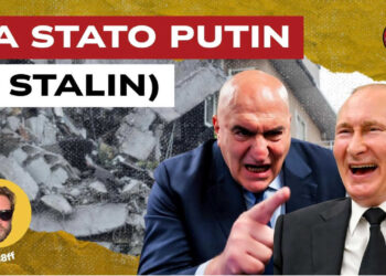 Crollo della torre dei Conti. Guido Crosetto e Vladimir Putin in primo piano