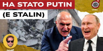 Crollo della torre dei Conti. Guido Crosetto e Vladimir Putin in primo piano