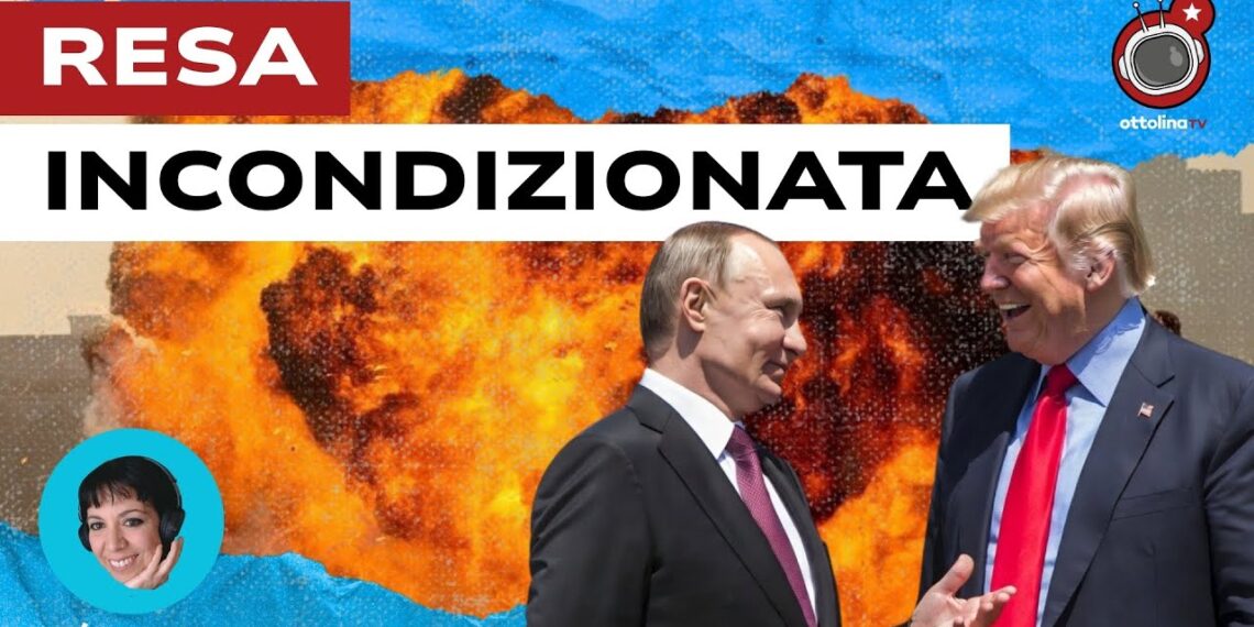 Esplosione. Vladimir Putin e Donald Trump in primo piano