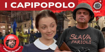 Manifestazione filo-ucraina a Torino. Pina Fantozzi e Carlo Calenda in primo piano