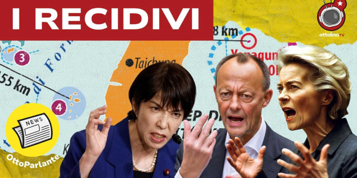 Mappa di Taiwan. Sanae Takaichi, Friedrich Merz e Ursula von der Leyen in primo piano
