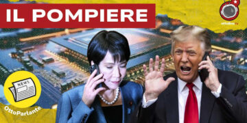 Microchip. Sanae Takaichi e Donald Trump entrambi al telefono in primo piano