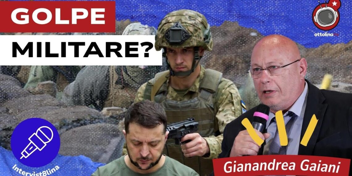 Militare in trincea. Volodymyr Zelensky e Gianandrea Gaiani in primo piano