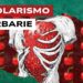 Cuore lacerato che rivela una fragola su uno sfondo di ciliegie