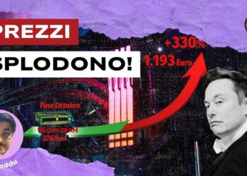 Grafico dell'aumento dei prezzi delle DRAM. Elon Musk in primo piano