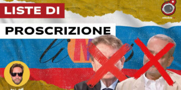 Logo di Limes con la bandiera russa sullo sfondo. Lucio Caracciolo e Jacques Baud con i volti cancellati da una X in primo piano