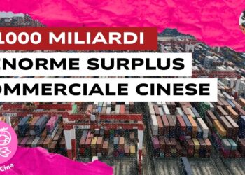Visione panoramica di numerosissimi container