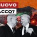 Bandiere di Israele, Iran e USA con due aerei da guerra sullo sfondo. Benjamin Netanhyau e Donald Trump in primo piano