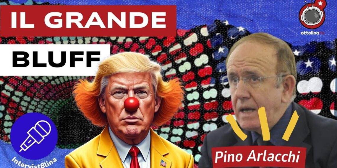 Donald Trump truccato da clown e Pino Arlacchi