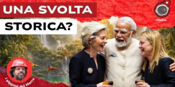 Foresta tropicale. Ursula von der Leyen, Narendra Modi e Giorgia Meloni in primo piano