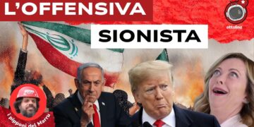 Manifestazione a sostegno dell'Iran.Benjamin Netanhyau, Donald Trump e Giorgia Meloni in primo piano