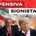 Manifestazione a sostegno dell'Iran.Benjamin Netanhyau, Donald Trump e Giorgia Meloni in primo piano