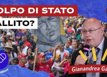 Manifestazione per Hugo Chavez in Venezuela. Gianandrea Gaiani in primo piano