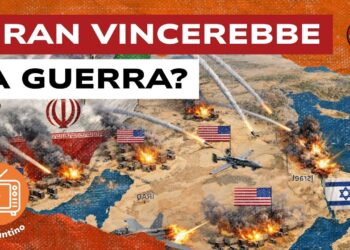 Mappa del Medio Oriente con esplosioni e bandiere USA e israeliana