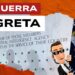 Motto della CIA. Cartone animato di un agente segreto che sbuca da dietro la bandiera dei servizi segreti
