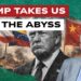 Scenario di guerra con le bandiere di Iran, Venezuela e Cina. Donald Trump e Wolfgang Streeck in primo piano