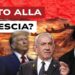 Aerei da guerra in volo. Donald Trump, Benjamin Netanhyau e l'Ayatollah Ali Khamenei in primo piano