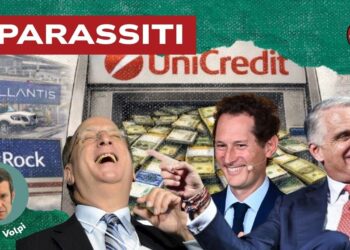 Fabbrica di Stellantis e sportello di Unicredit che sforna dollari. Larry Fink, John Elkann e Andrea Orcel in primo piano