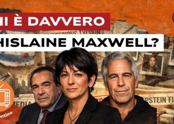 Immagine relativa agli Epstein files. Robert e Ghislaine Maxwell e Jeffrey Epstein in primo piano