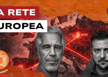 Mappa dell'Ucraina. Jeffrey Epstein e Volodymyr Zelensky in primo piano
