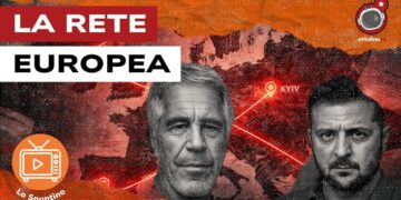 Mappa dell'Ucraina. Jeffrey Epstein e Volodymyr Zelensky in primo piano