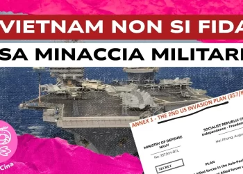 Portaerei USA. Un documento della Marina USA sul Vietnam in primo piano