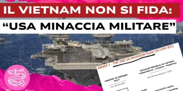 Portaerei USA. Un documento della Marina USA sul Vietnam in primo piano