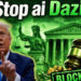 Simboli della giustizia su sfondo verde. Donald Trump in primo piano