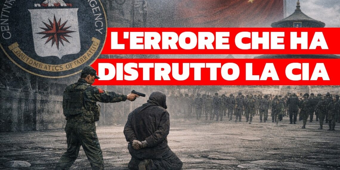 Spia in procinto di essere giustiziata da un militare cinese