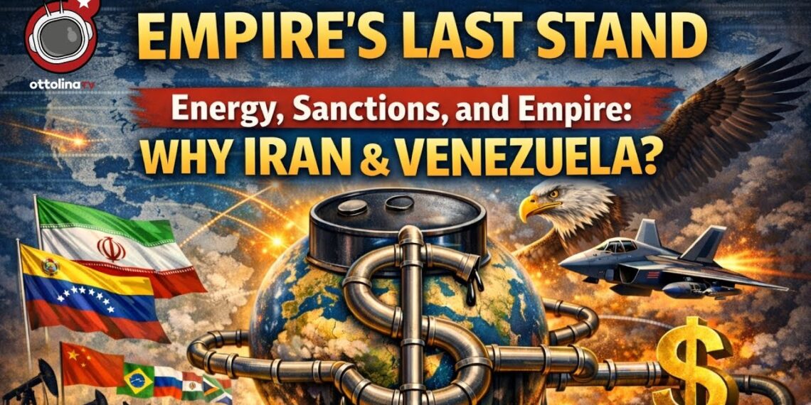 Affresco simbolico di come gli USA attacchino i Paesi BRICS per il petrolio