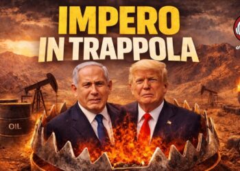 Benjamin Netanhyau e Donald Trump intrappolati in una tagliola in uno scenario di barili e pozzi petroliferi