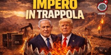 Benjamin Netanhyau e Donald Trump intrappolati in una tagliola in uno scenario di barili e pozzi petroliferi