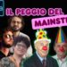 Copertina di Bett8lina con Giuliano Marrucci, Tony da Milano, Karem Rohana, Davide Jin a sinistra e Paolo Mieli, Carlo Calenda e Mario Sechi con naso e cappello da clown a destra
