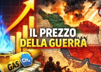 Immagine che simboleggia l'aumento del prezzo del gas a sinistra. A destra mappa dell'Iran