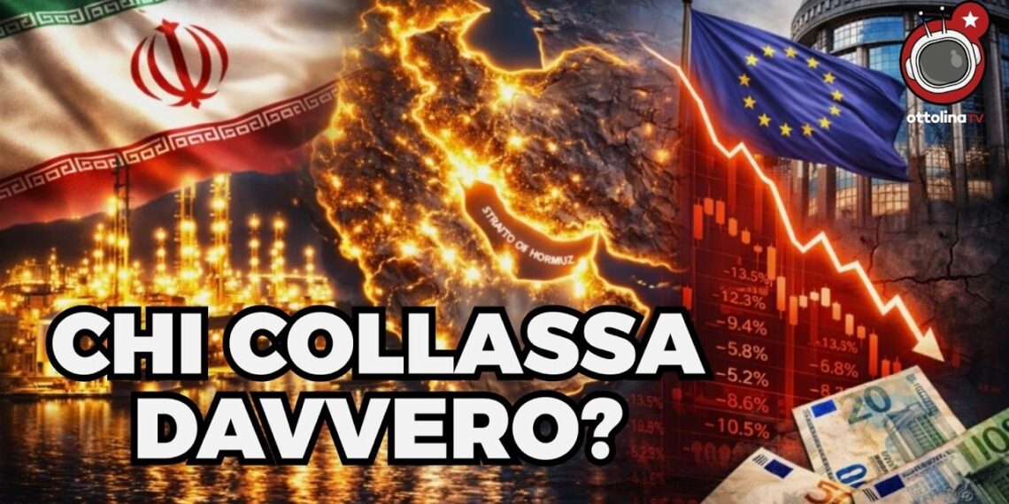 Immagini che evocano la guerra in Iran e il tracollo economico dell'Europa