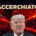 Mappa del mondo che evoca le guerre. Donald Trump con un'espressione stupida in primo piano