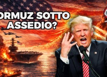 Portaerei USA in mare in fiamme. Donald Trump furioso in primo piano