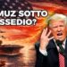 Portaerei USA in mare in fiamme. Donald Trump furioso in primo piano