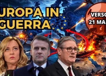 Scenario che evoca l'entrata in guerra dell'Europa. Giorgia Meloni, Emmanuel Macron e Keir Starmer in primo piano