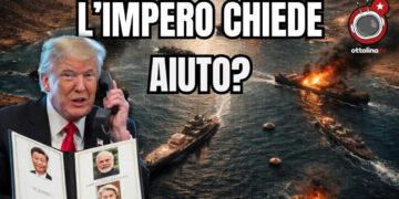 Stretto di Hormuz in fiamme. Donald Trump al telefono con un'agenda in cui si vedono Ursula von der Leyen, Narendra Modi e Xi Jinping in primo piano