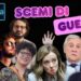 Team di Bett8lina a sinistra. A destra Giorgia Meloni, Antonio Tajani e Guido Crosetto
