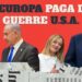 Ursula von der Leyen, Benjamin Netanhyau, Giorgia Meloni e Donald Trump